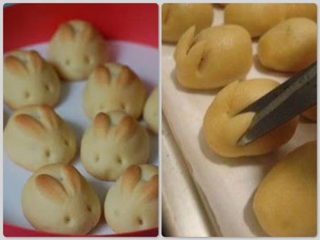 The beautiful bunny rolls found on Pinterest... They look simple, but how will they turn out?