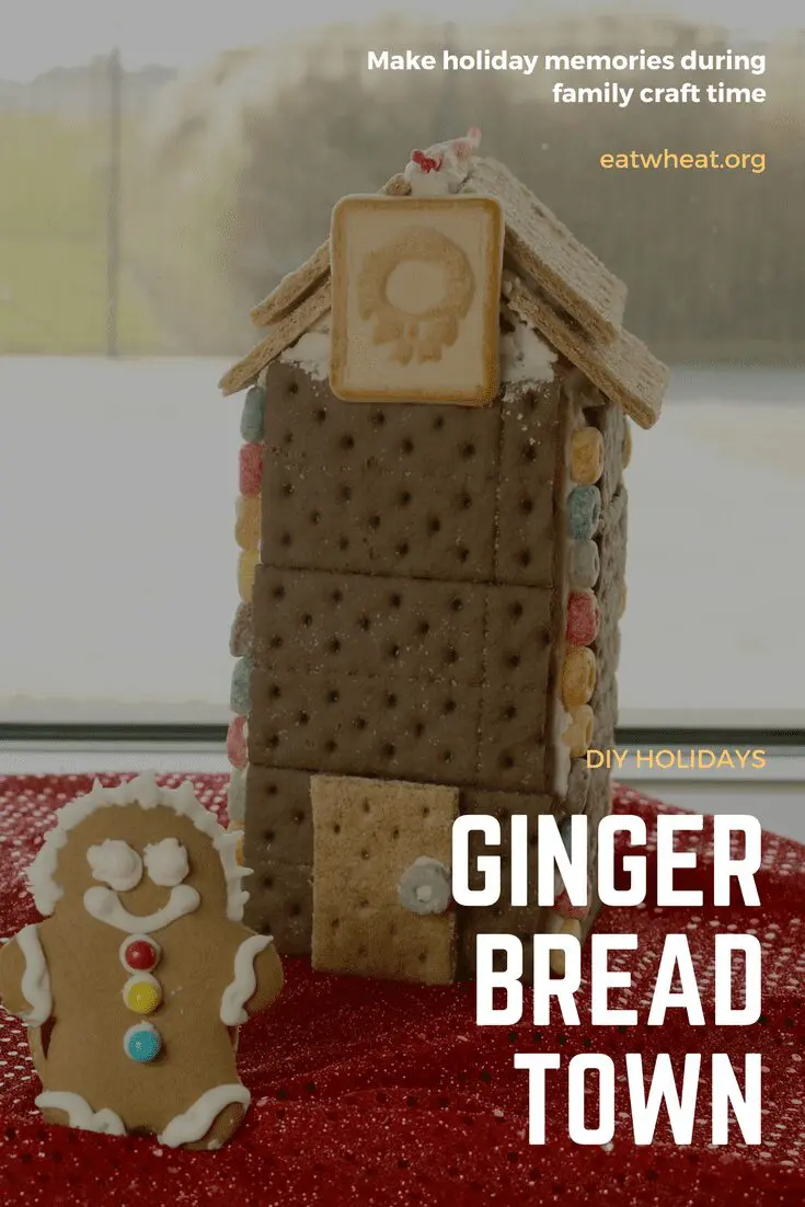 Gingerbread houses: Clock Tower with a gingerbread man