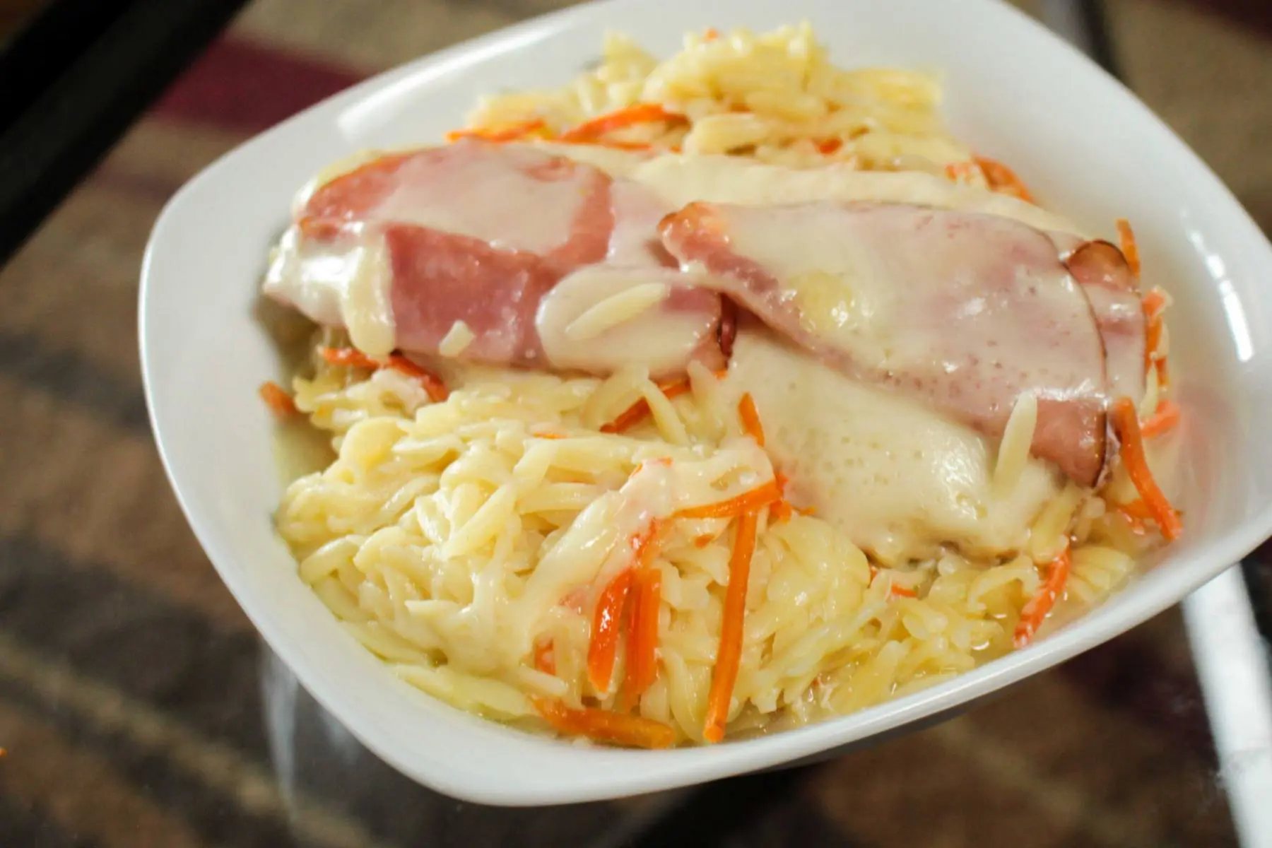 Orzo is a short-cut pasta that’s shaped like a grain of rice. It can be served alone, with soup or salad or with this delicious Chicken Cordon Bleu recipe.