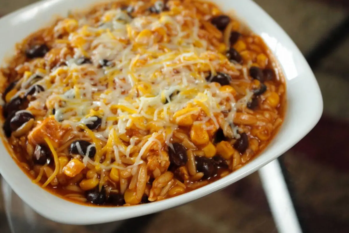 Try delicious Chicken Chicken Enchilada Orzo Soup