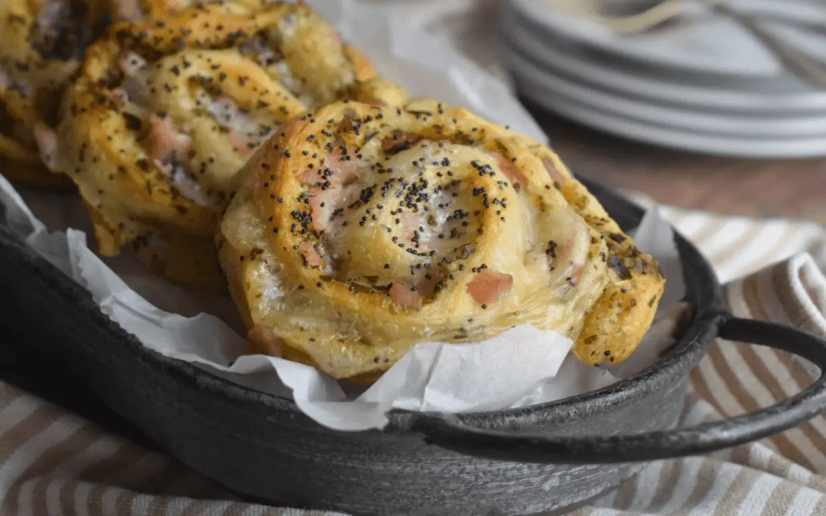 Photo: Pesto Ham & Cheese Spirals.