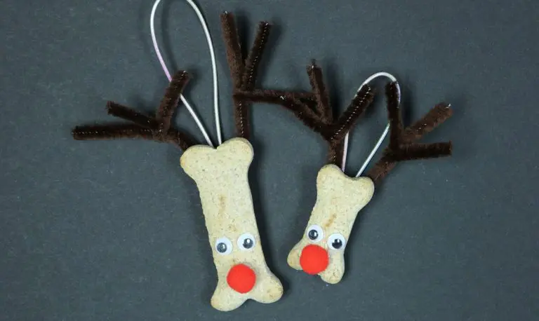 Dog biscuit reindeer ornaments | Make your own ornaments - DIY ready to hang on the Christmas Tree