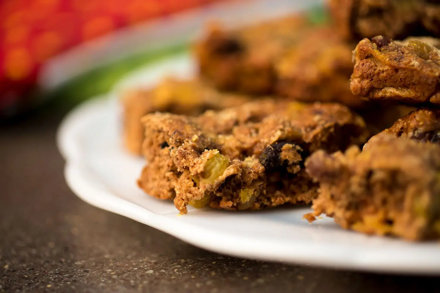 Sugar free cookies fruitcake bars.