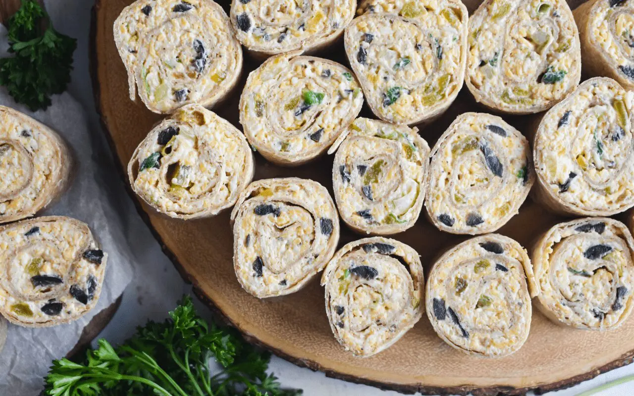 Photo: Whole Wheat Tortilla Pinwheels.