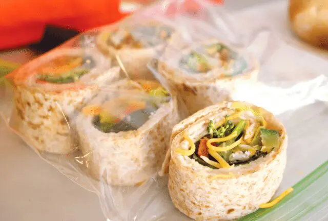 Photo: Pinwheel wrap snack.