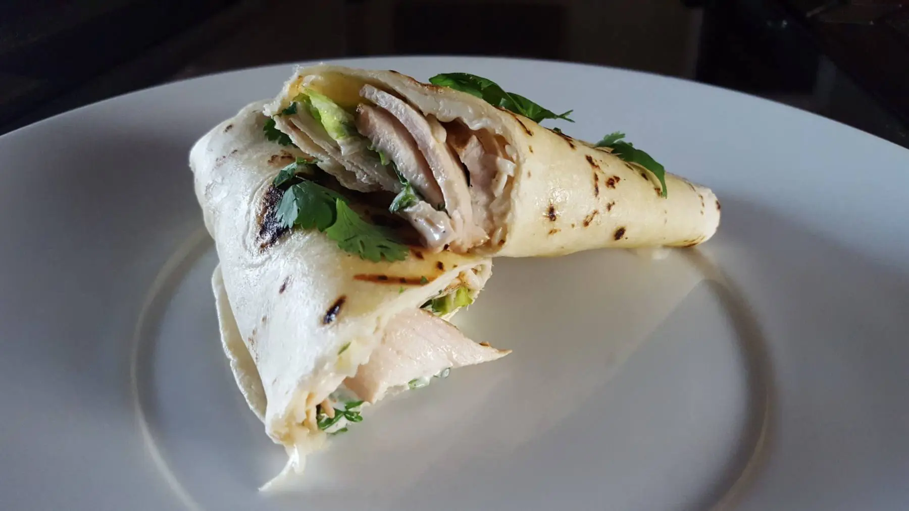 Photo: Grilled Chicken Ranch Wraps.