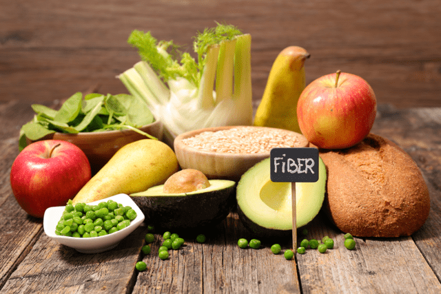 Photo: Foods rich in fiber. Healthy eating.