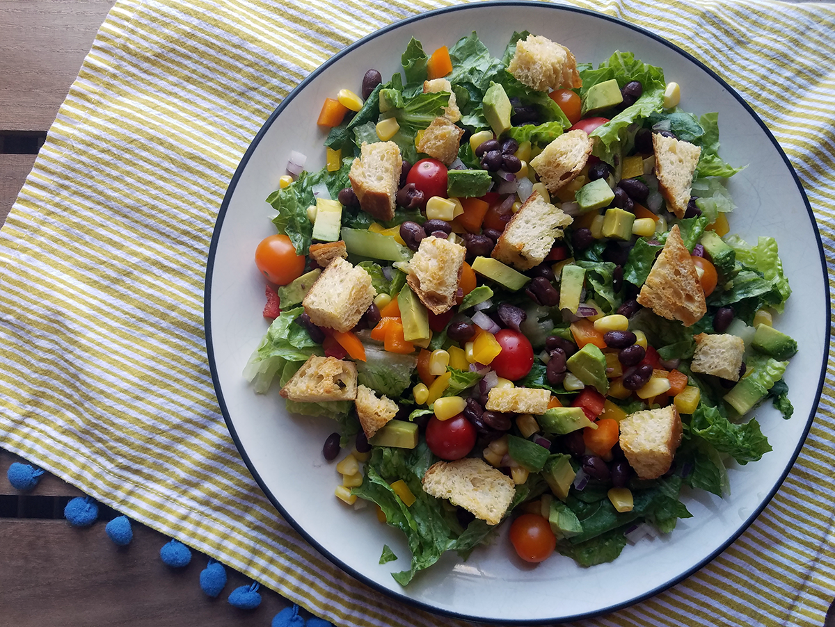 Image: Fiesta lettuce salad.