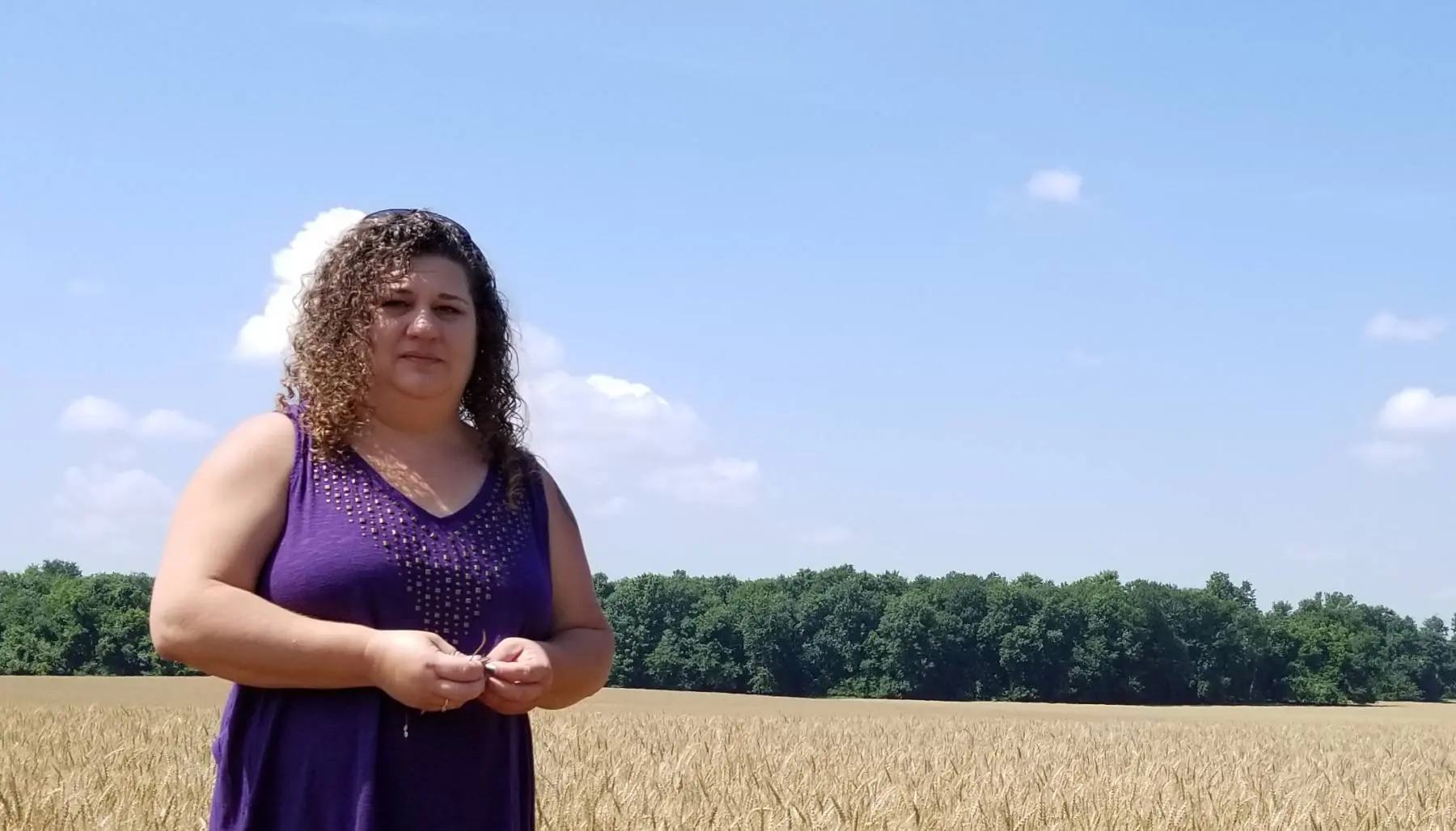 Lynn Moore, a farmer from Pittsburg, Kansas, is one of the 25,000 plus female farmers in Kansas. She runs a fourth generation farm with three different companies where they grow corn, beans and wheat.