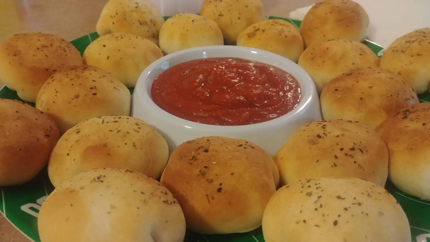 Photo: Easy supreme pizza rolls.