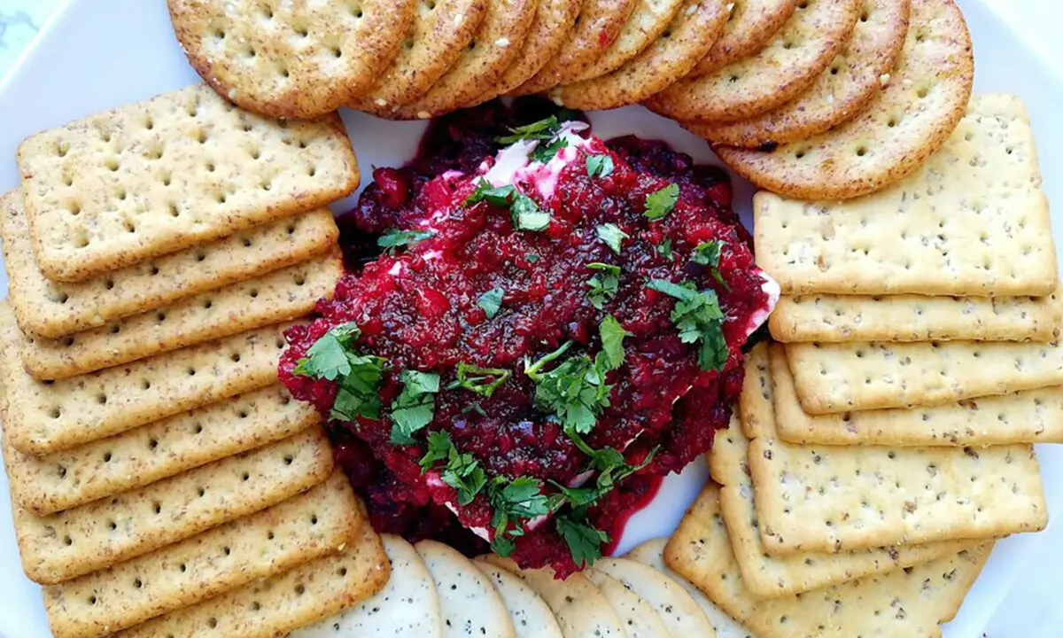 Cranberry Jalapeno Salsa Holiday Dip