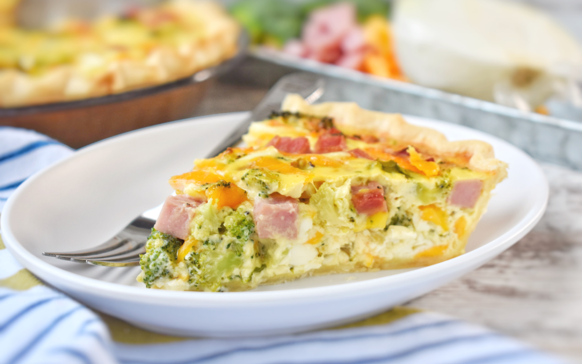 Ham and Broccoli Quiche - EatWheat