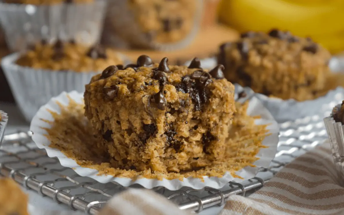 Photo: Whole Wheat Banana Chocolate Chip Muffins.