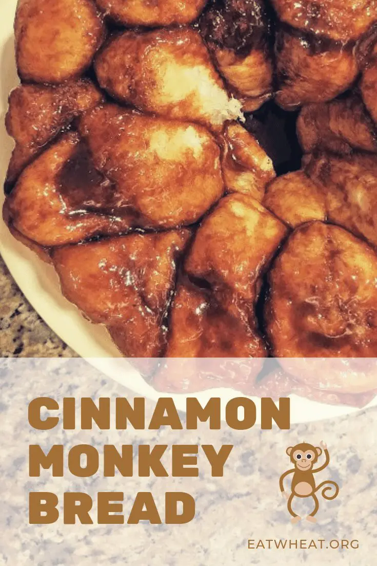Cinnamon Monkey Bread is ooey, gooey and yummy! Only takes 5 simple ingredients! Great for overnight guests. Assemble the night before and pop into the oven the next morning. Serve with a steaming cup of coffee and fresh fruit. | EatWheat