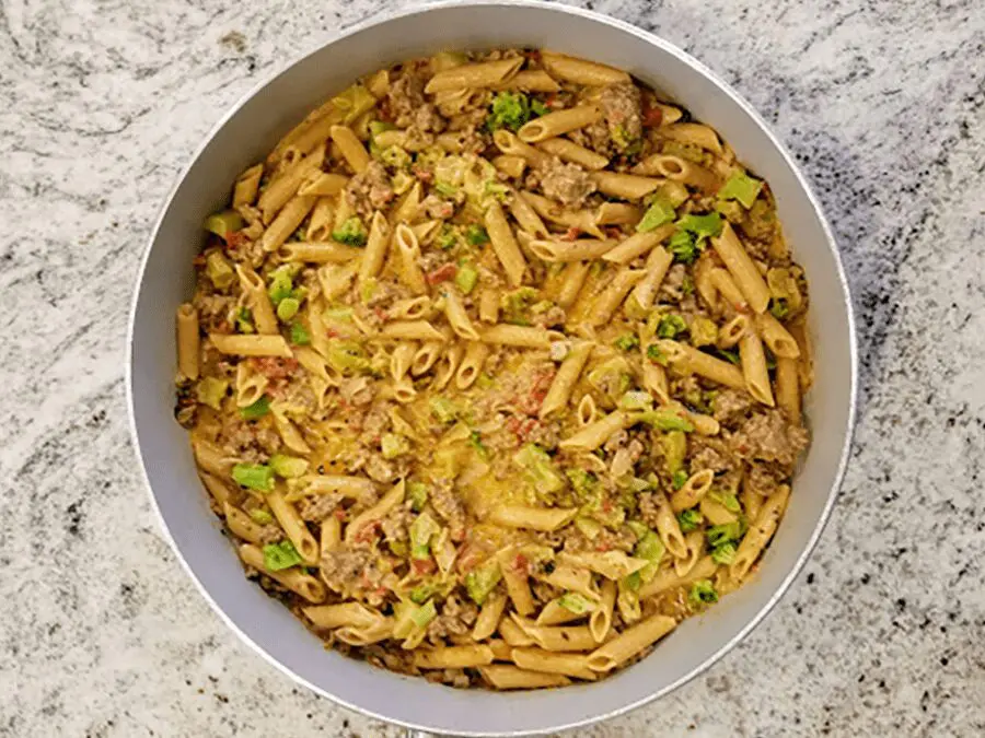 Italian Pasta Skillet with Tomato Cream Sauce