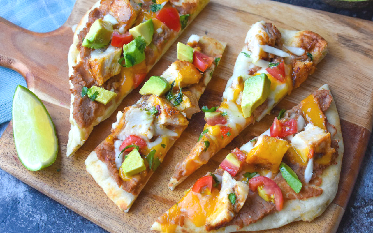 Naan Taco Pizzas - Homemade Pizza Recipes