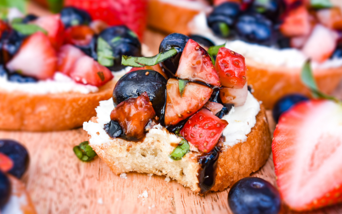 Fourth of July Bruschetta.