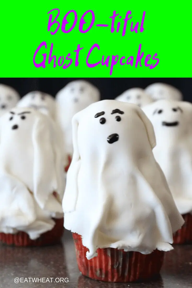 BOO-tiful Ghost Cupcakes.