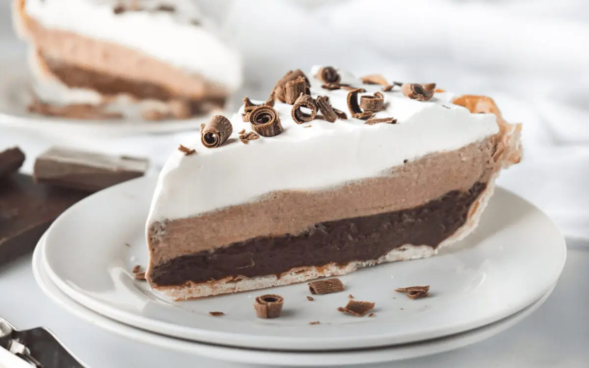 Image: Layered Chocolate Pudding Pie.