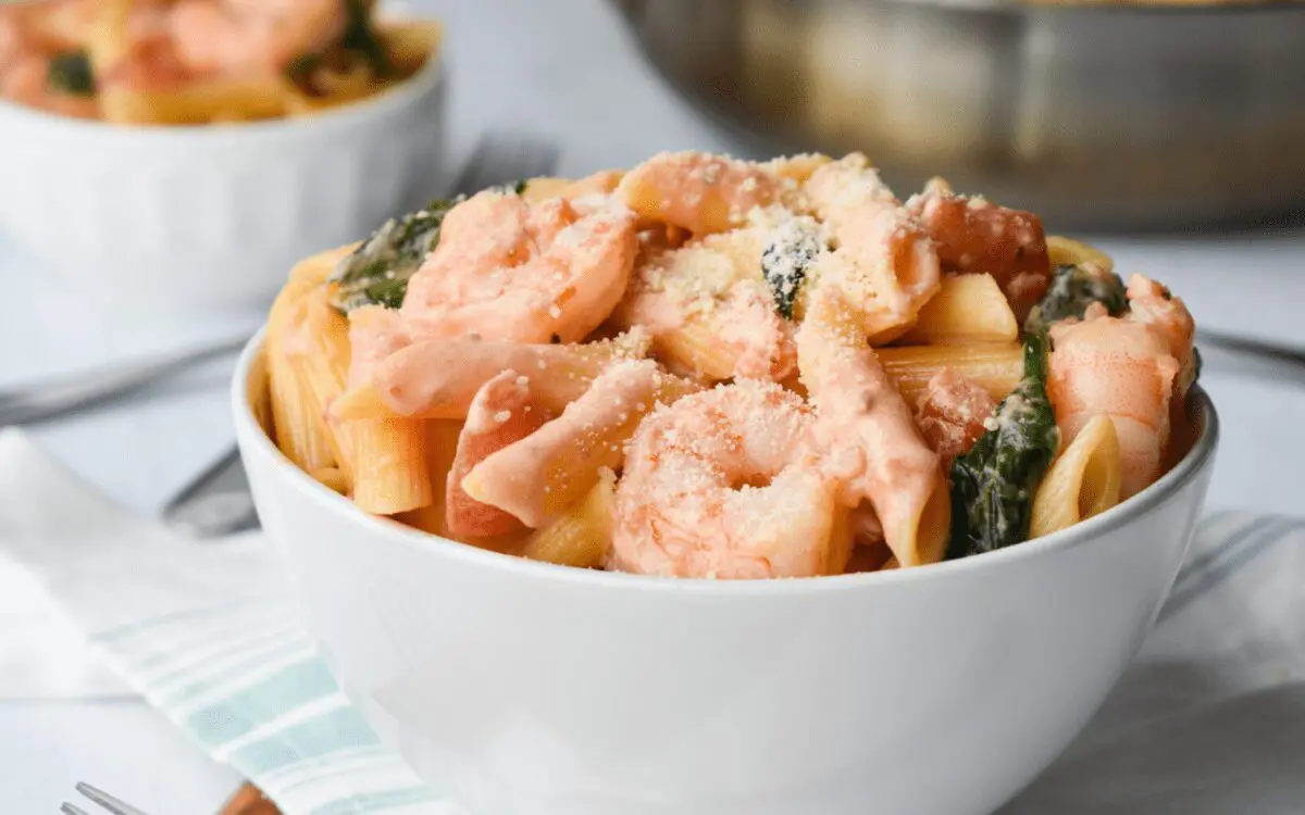 Photo: Tuscan Shrimp Penne.