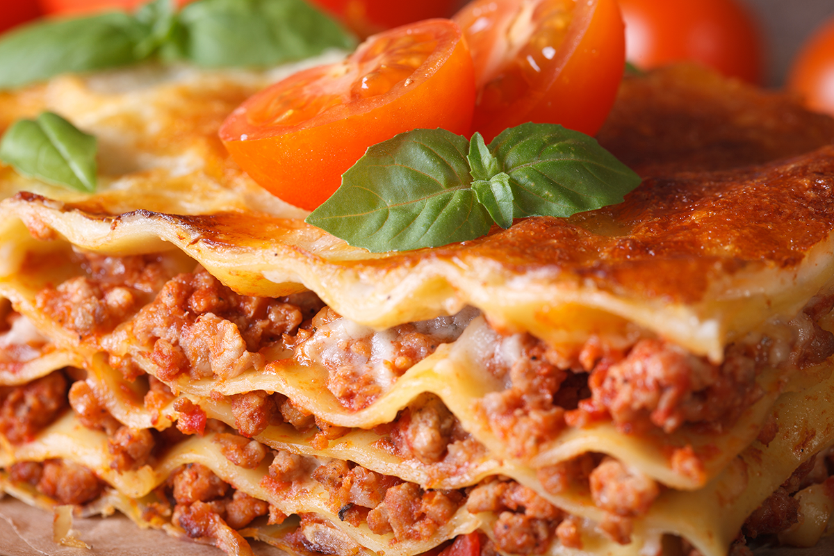 Ground Beef Lasagna.