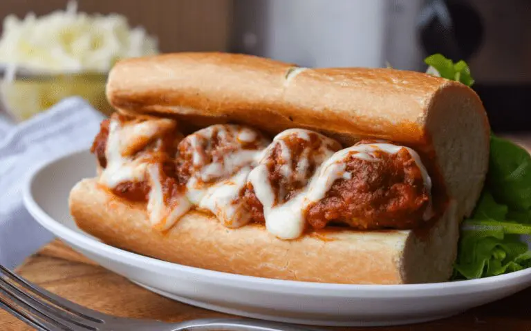 slow-cooker-meatball-subs | Eat Wheat Image: Slow Cooker Meatball Subs.