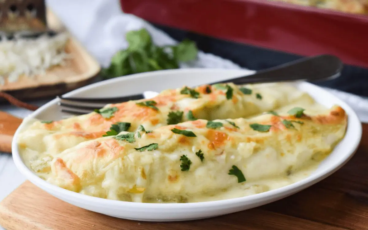 Photo: White Chicken Enchiladas.