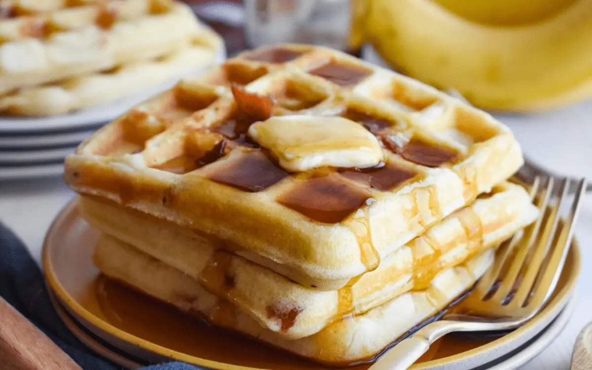 Photo: Self-rising Bacon Waffles.