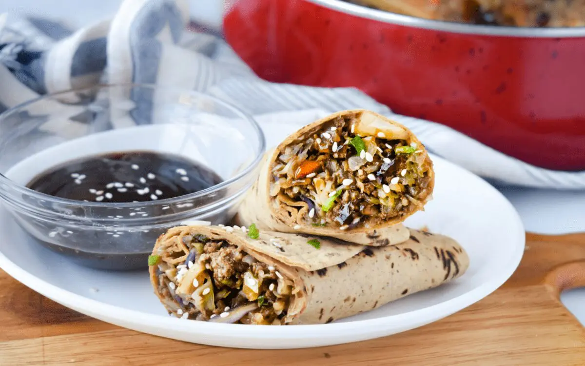 Photo: Chicken Egg Roll Flatbread Wrap.