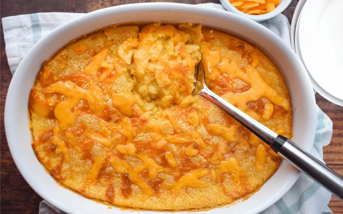 Photo: Cheesy Corn Casserole.