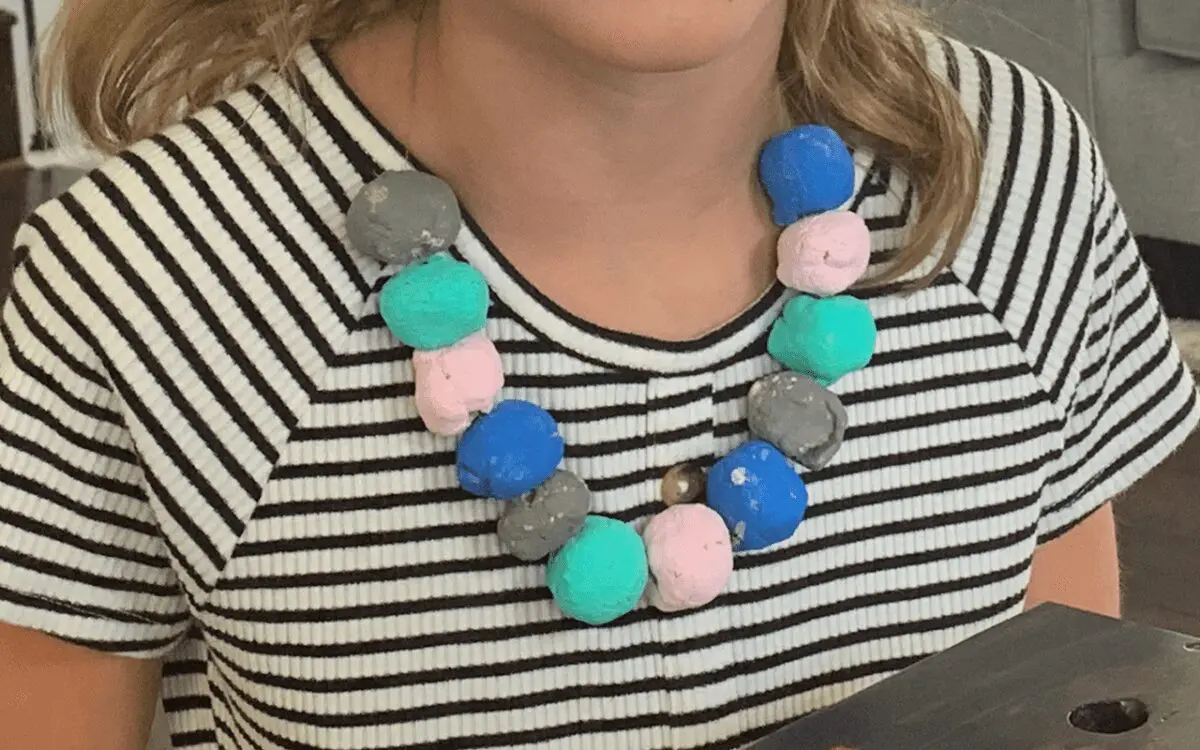 Photo: Salt Dough Beads Necklace.