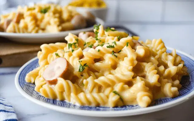 Cheesy Smoked Sausage Pasta
