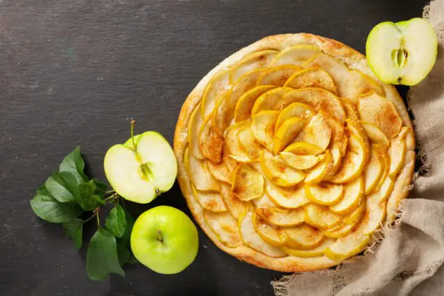Celebrate National Apple Pie Day with a tasty apple pie.