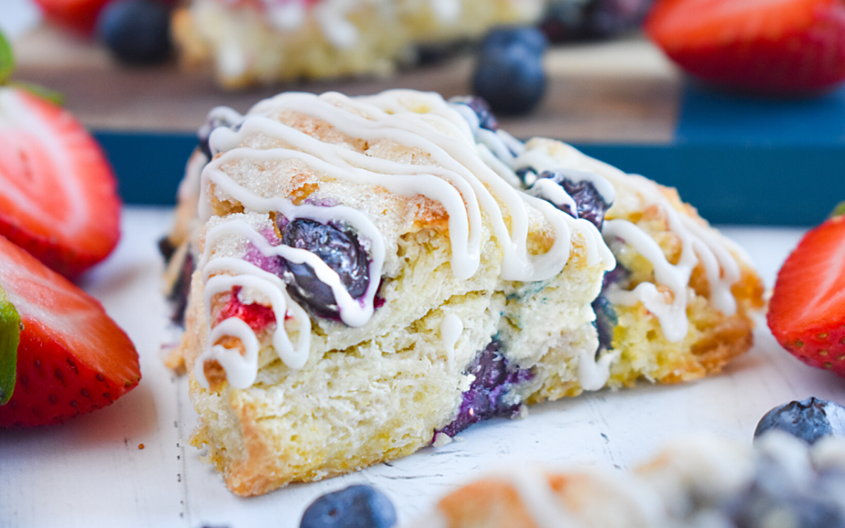 Photo: Red White and Blueberry Scones.
