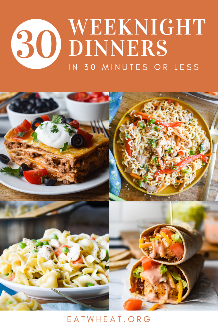 Image: 30 weeknight dinners in 30 minutes or less.