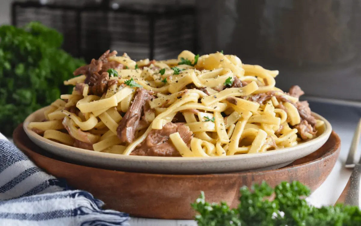 Photo: Beef and Noodles.