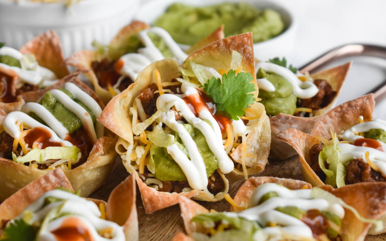 Photo: Mini Taco Salad Cups.