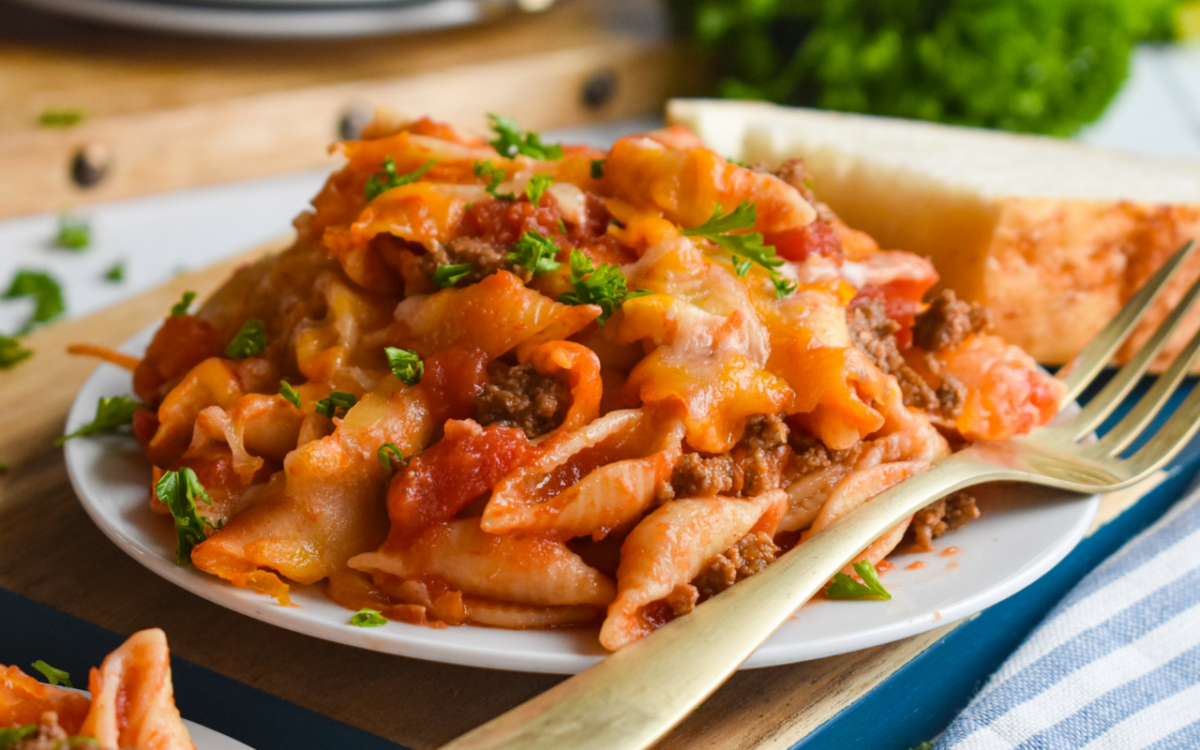 Photo: Cheesy American Goulash