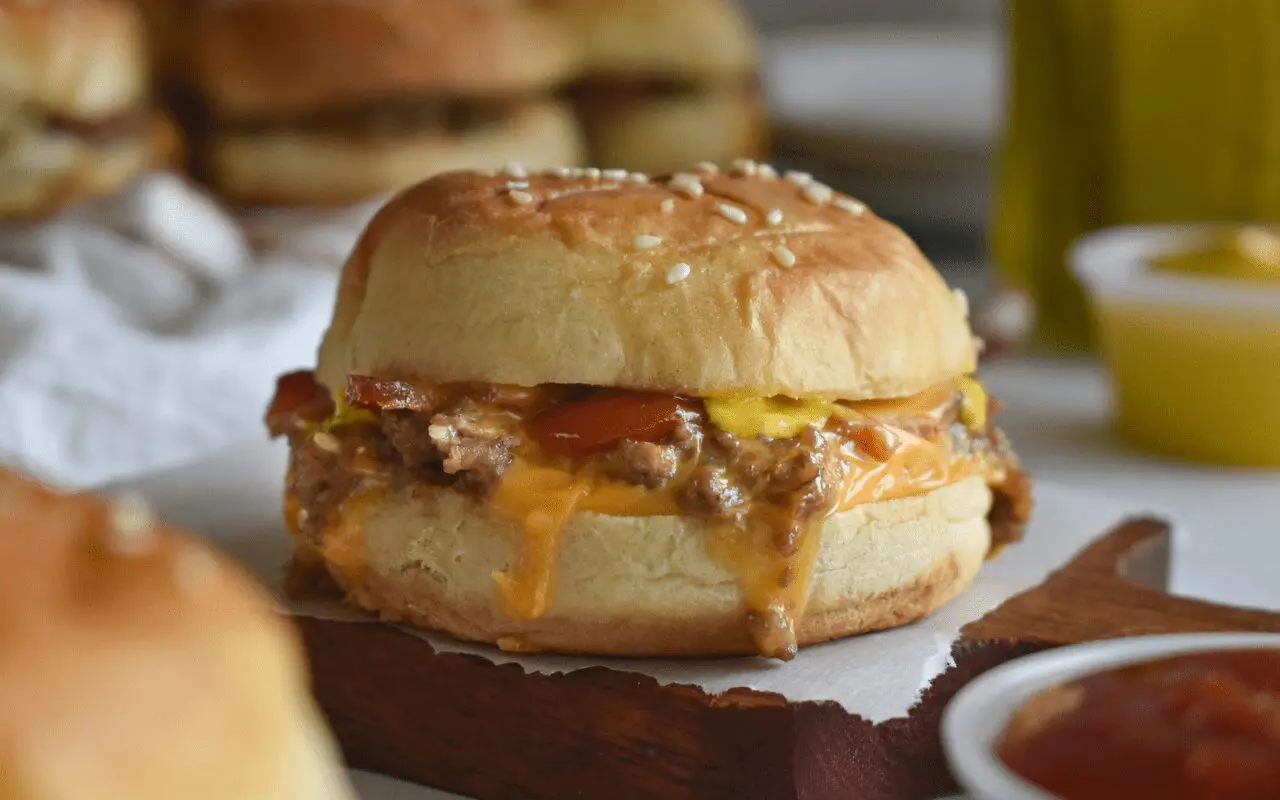 Photo: Bacon Cheeseburger Sliders.