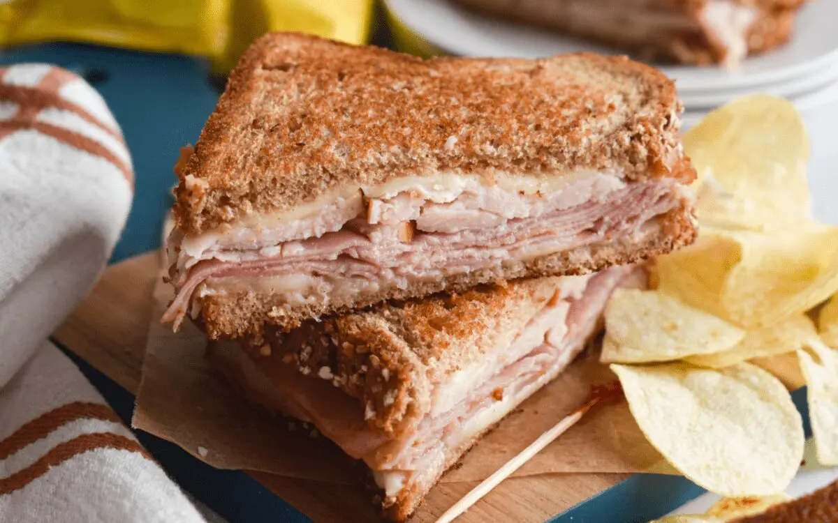 Photo: Grilled Turkey Cordon Bleu Sandwich.