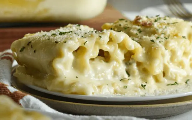 Photo: Chicken Alfredo Lasagna Roll-Ups