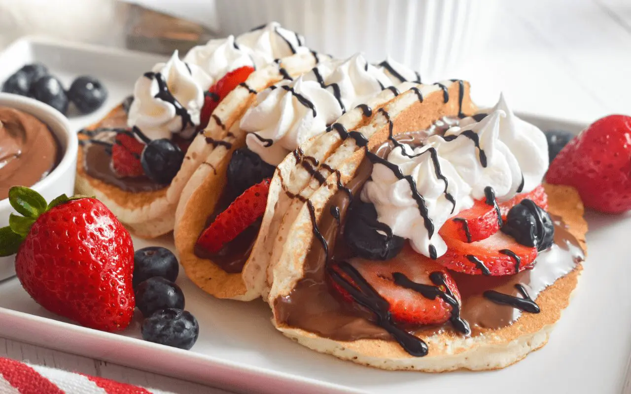 Photo: Breakfast Pancake Tacos.