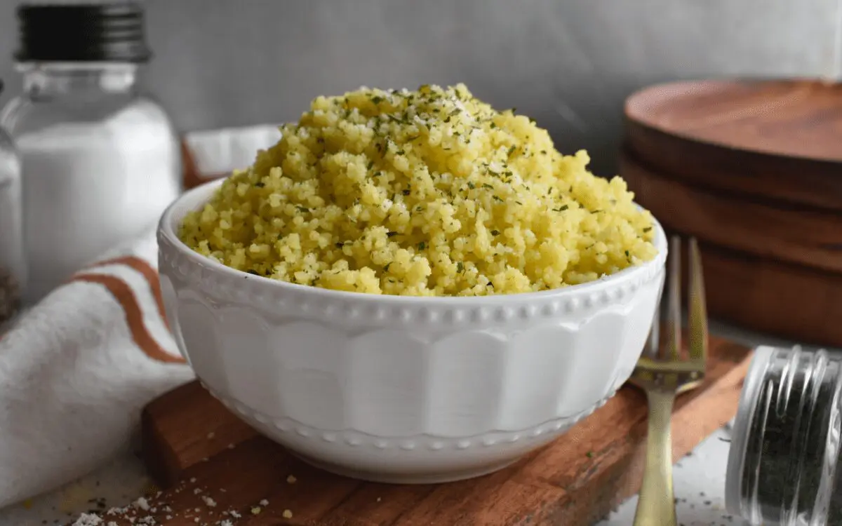 Photo: Garlic Parmesan Couscous.