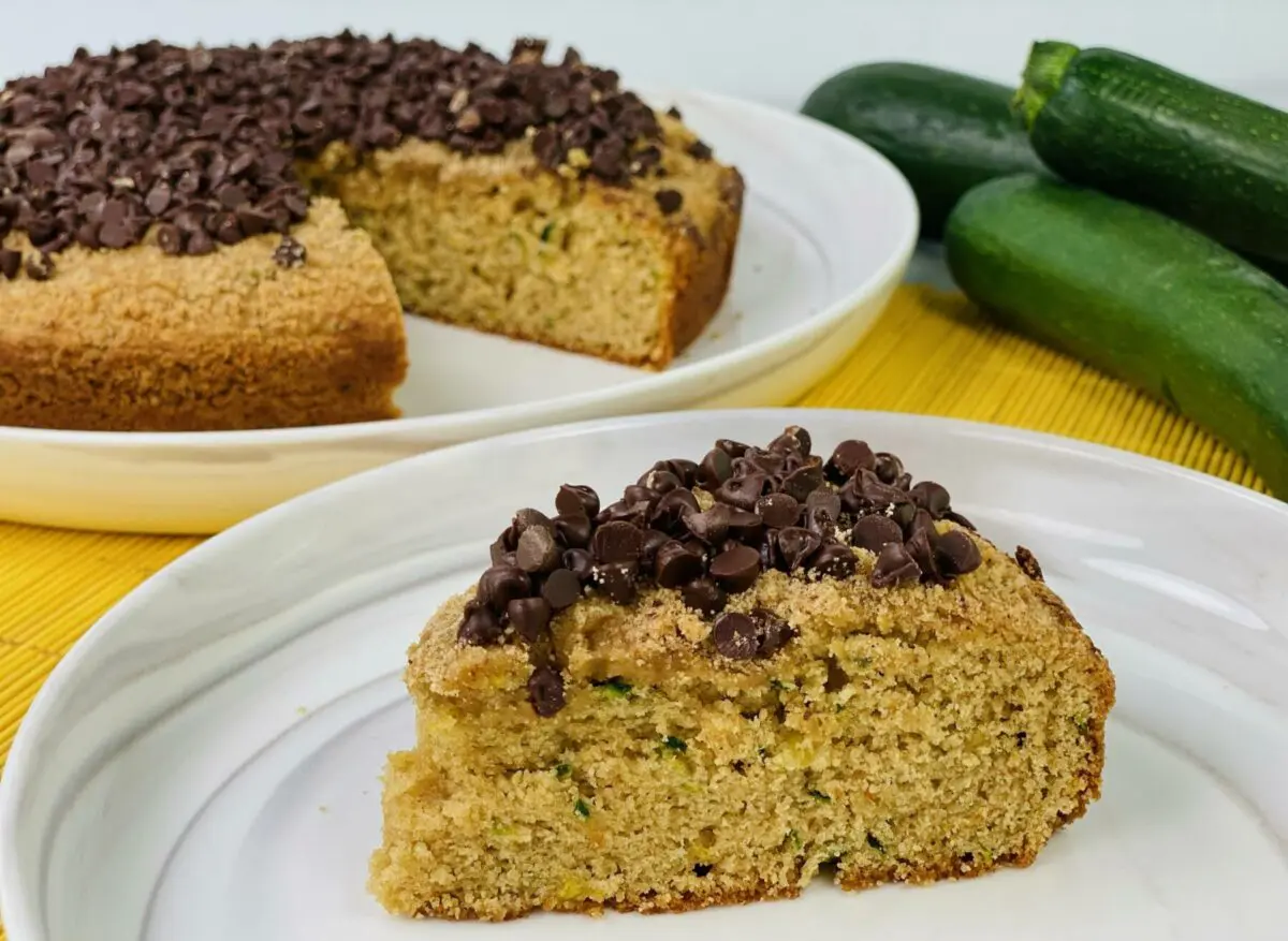 Photo: Peanut Butter Chocolate Chip Zucchini Cake.