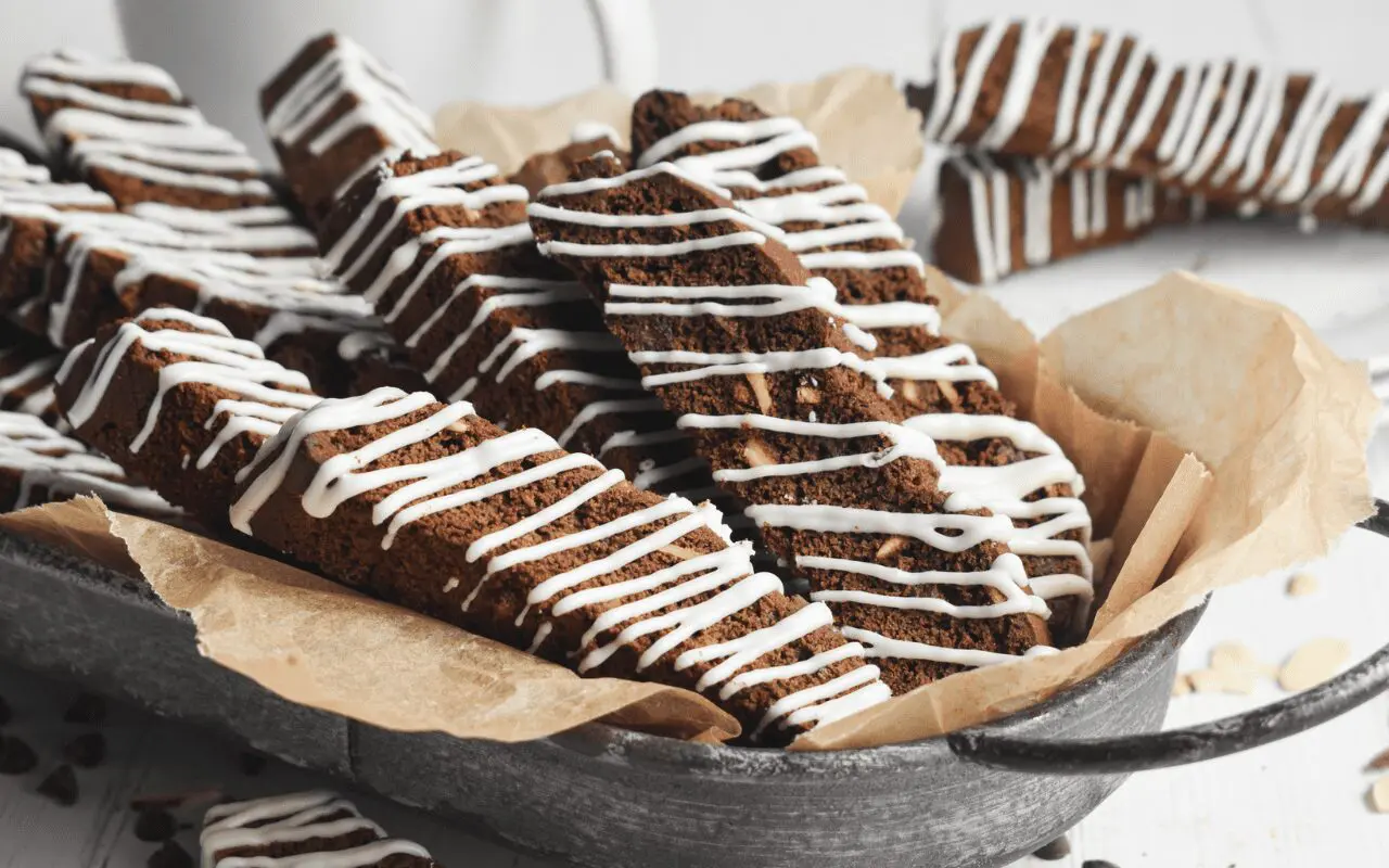 Image: Almond Chocolate Biscotti.