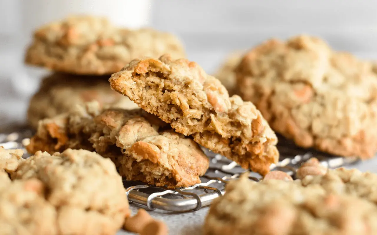 Chewy Oatmeal Butterscotch Cookies.