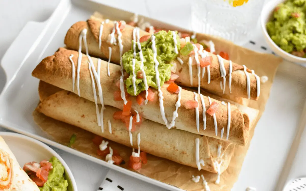 Image: Creamy Chicken Flautas.