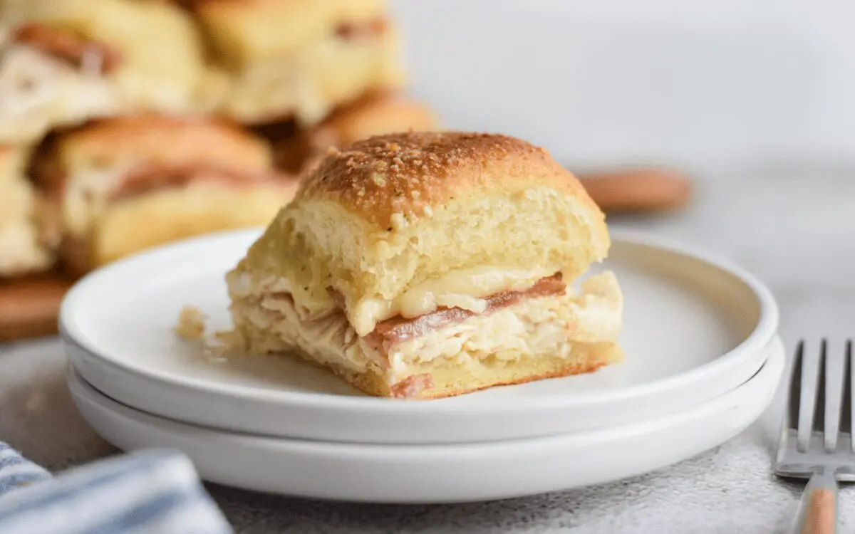 Chicken Bacon Ranch Sliders.
