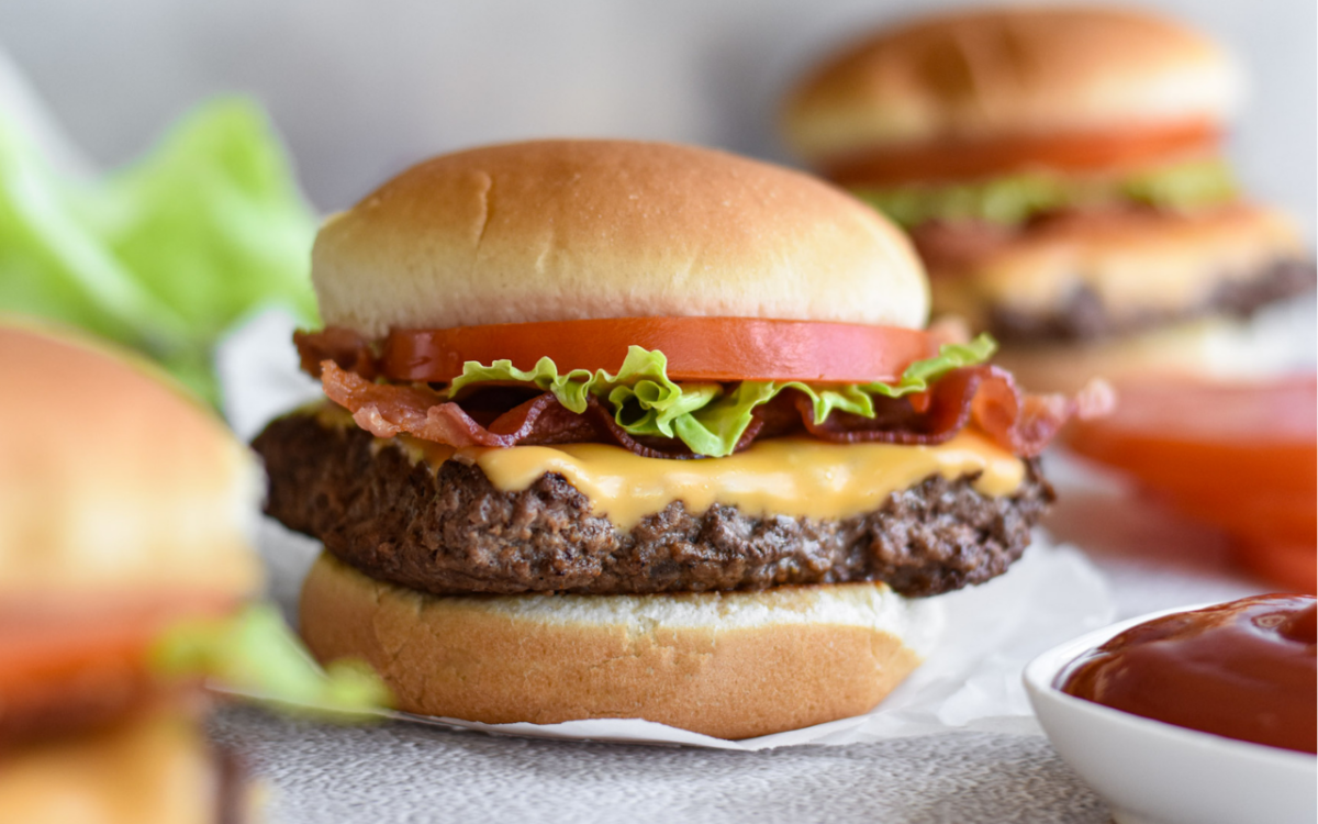 Image: Copycat Wendy's cheeseburger.