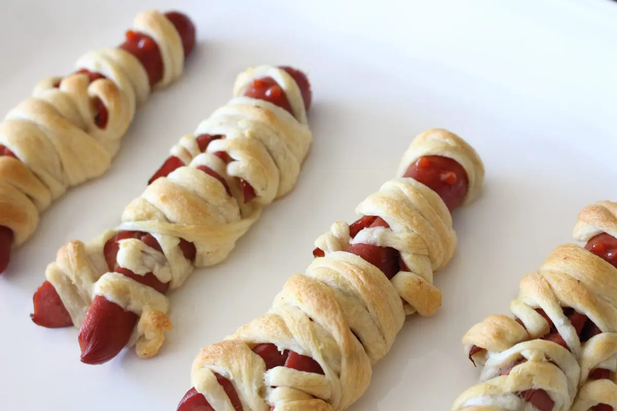 Photo: Mummy Dogs for Halloween.